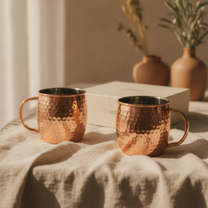 Copper Mule Mug Pair