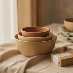 Stoneware Nesting Bowl Set